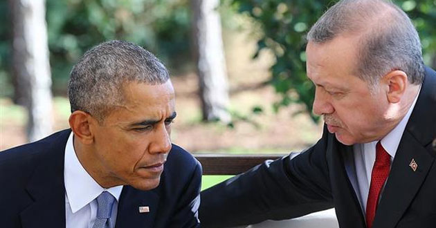 الرئيس الامريكي باراك اوباما والرئيس التركي المخلوع رجب طيب اردوغان (ارشيف)