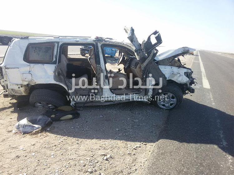 صور حادث السير الذي تسبب بوفاة النائب عبد العظيم عجمان (10/كانون الاول/2016)
