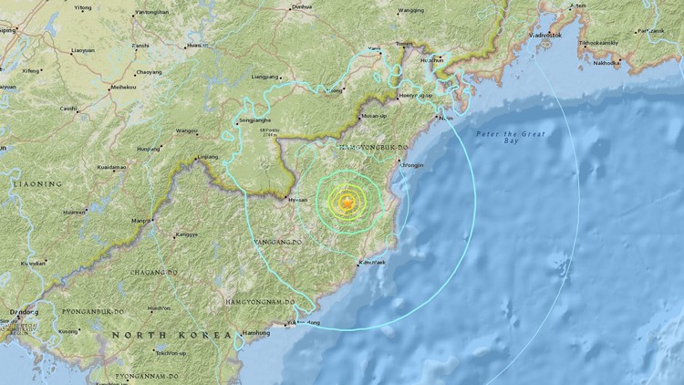 زلزال في كوريا الشمالية